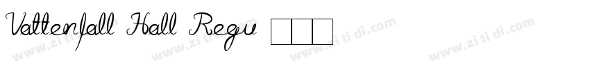Vattenfall Hall Regu字体转换